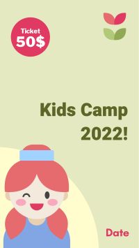 Cute Kids Camp Facebook Story