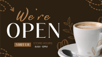 Cafe Opening Announcement Facebook Event Cover