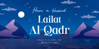 Blessed Lailat al-Qadr Twitter Post