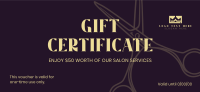 Beauty Gift Certificate example 4