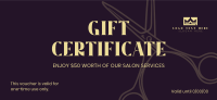 Hair and Salon Gift Certificate