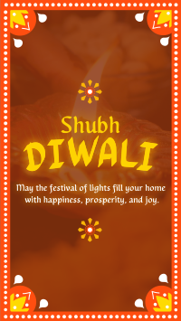 Peaceful Diwali Greeting Facebook Story