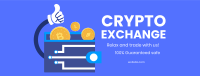 Cryptowallet Facebook Cover Design