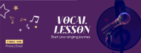 Vocal Lesson Facebook Cover Image Preview