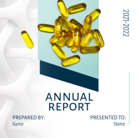 Pharmaceutical Annual Report Linkedin Post Design