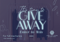 Fashion Giveaway Alert Postcard