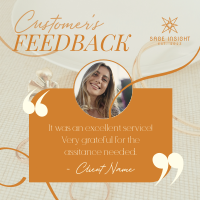 Minimalist Customer Feedback Instagram Post Image Preview