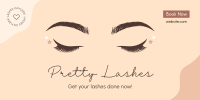 Pretty Lashes Twitter Post