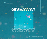 Giveaway Confetti Facebook Post