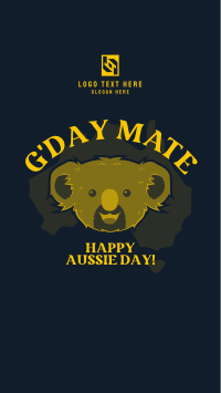 Happy Aussie Koala Facebook Story