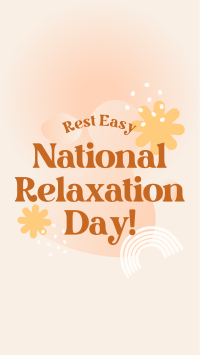 National Relaxation Day Greeting Facebook Story