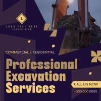 Professional Excavation Services Linkedin Post