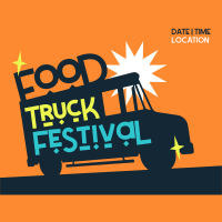 Food Truck Festival Instagram Post Design