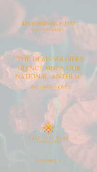 Remembrance Day Quote Facebook Story