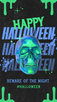 Grunge Futuristic Halloween Instagram Reel Image Preview