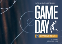 Basketball Game Day Postcard Design