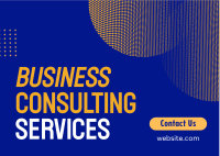 Business Consulting  Postcard example 2