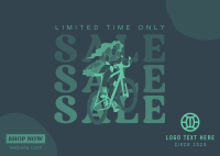 Pedal Your Way Sale Postcard Design