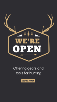 Hunting Supplies Facebook Story Design