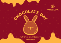 Chocolate Bunny Postcard