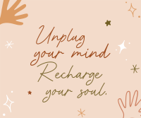 Unplug your mind Facebook Post