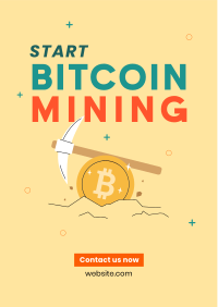 Start Crypto Mining Flyer