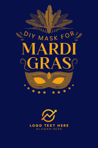 Celebrate Mardi Gras Pinterest Pin Image Preview