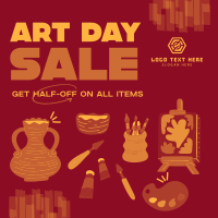 Art Materials Sale Instagram Post Design