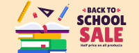 Back To School Discount Facebook Cover