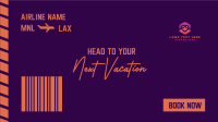 Travel Boarding Pass Facebook Event Cover