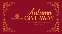 Autumn Giveaway Post YouTube Video