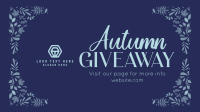 Autumn Giveaway Post YouTube Video