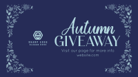 Autumn Giveaway Post YouTube Video Image Preview