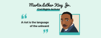 Martin Luther King Quote  Facebook Cover Design
