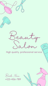 Beauty Salon Services Facebook Story