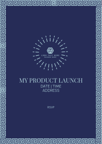 Art Deco Product Launch Flyer Design