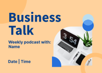 Startup Business Podcast Postcard