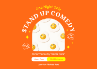 One Night Comedy Show Postcard