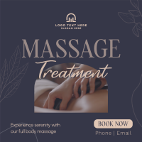 Massage Treatment Wellness Instagram Post Design