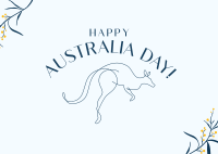 Happy Australia Day Postcard example 2