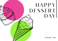 National Dessert Day Postcard example 3