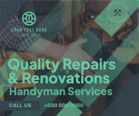 Quality Repairs Facebook Post