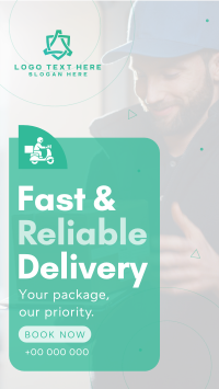 Reliable Courier Delivery Instagram Story