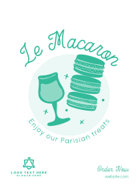 French Macaron Dessert Poster