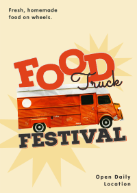 Food Truck  Festival Poster Design