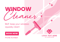 Squeaky Clean Windows Postcard