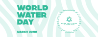 World Water Day Waves Facebook Cover Design