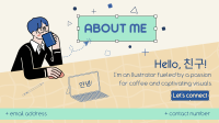 About Me Illustration Facebook Event Cover