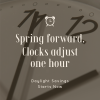 Calm Daylight Savings Reminder Instagram Post