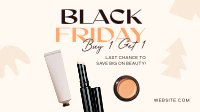 Beauty Products Black Friday Facebook Event Cover Design